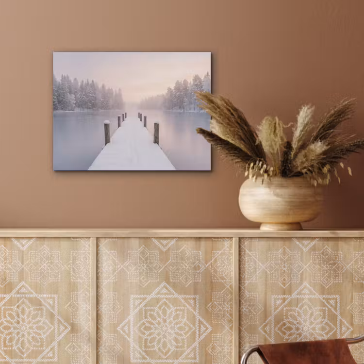 Steiger - Meer - Mist - Winter - Serene PET vilt klein -sfeer4