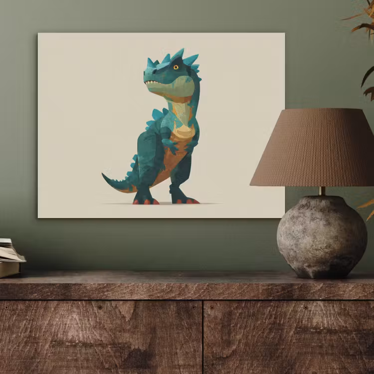 Stekels - Dino - Blauw - Gespierd PET vilt klein -sfeer2