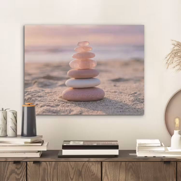 Stenen - Zand - Roze PET vilt klein -sfeer1