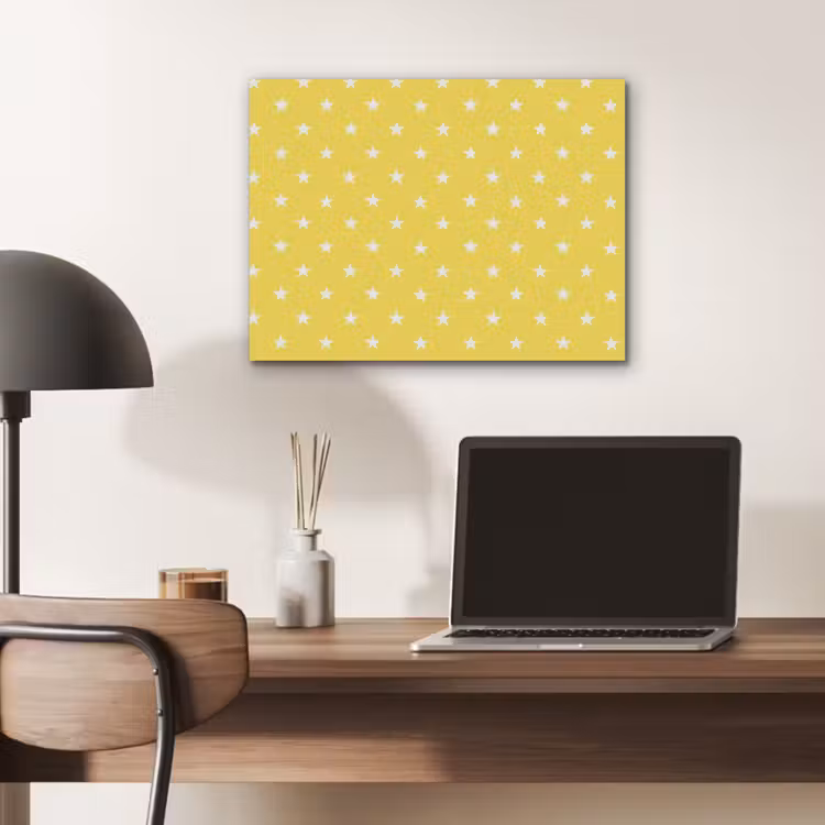 Sterren - Patroon - Minimalistisch - Geel PET vilt klein 837 -sfeer5