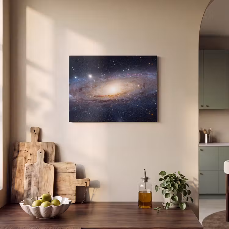 Akoestisch schilderij - Sterrenstelsel - Ruimte - Kosmos - Sterrenstelsel - Ruimte - Kosmos PET vilt klein
