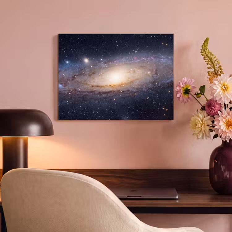 Akoestisch schilderij - Sterrenstelsel - Ruimte - Kosmos - Sterrenstelsel - Ruimte - Kosmos PET vilt klein