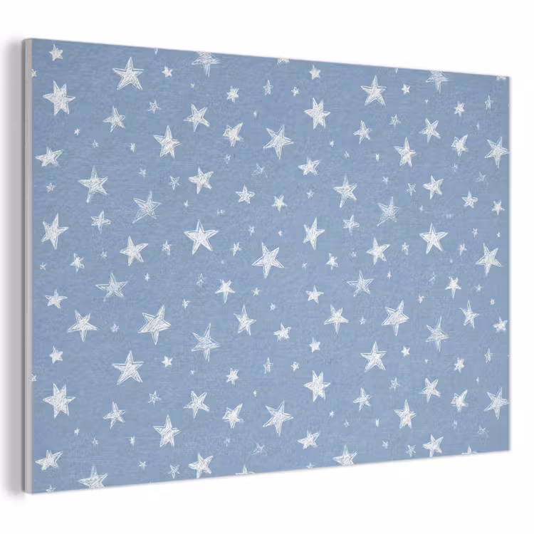 Sterretjes - Patroon - Blauw PET vilt klein 837 -3d