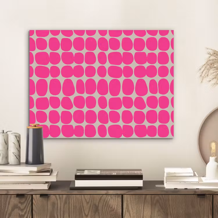 Stippen - Patroon - Roze PET vilt klein 837 -sfeer1