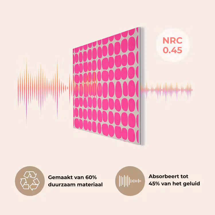 Stippen - Patroon - Roze PET vilt klein 837 -USP_NL