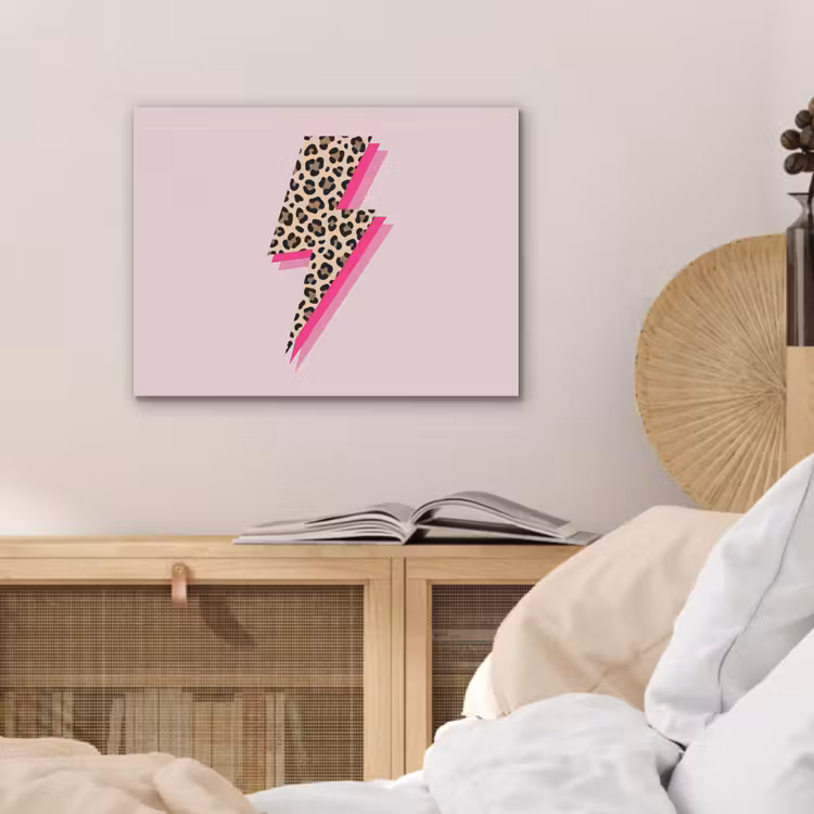 Stippen - Roze - Bliksem PET vilt klein -sfeer3