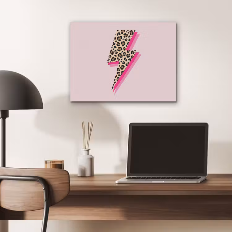 Stippen - Roze - Bliksem PET vilt klein -sfeer5