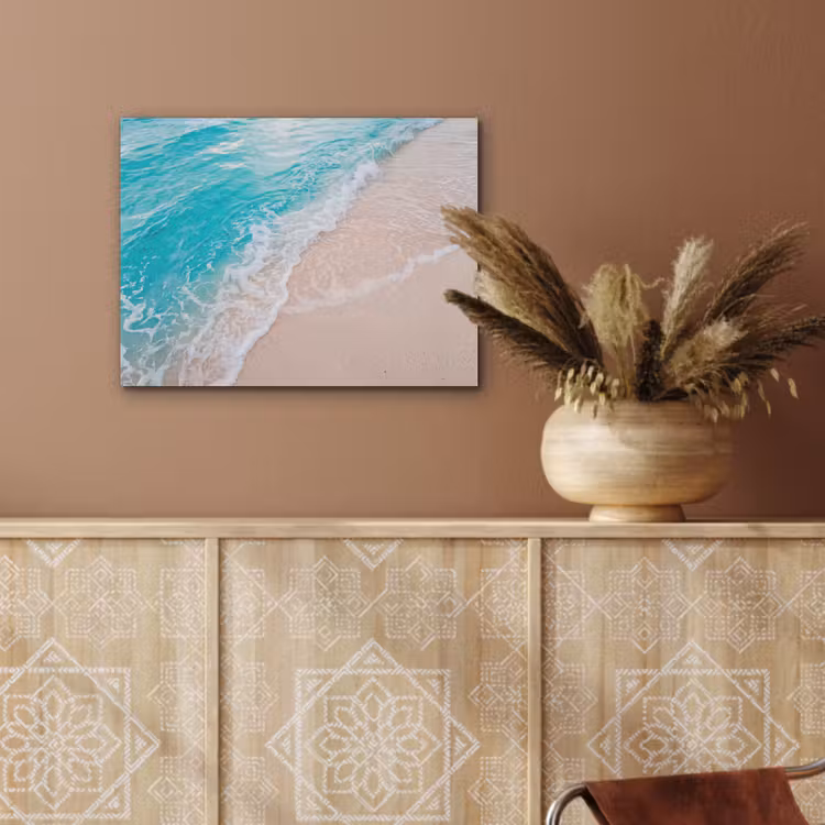 Strand - Zee - Golf - Natuur - Blauw PET vilt klein -sfeer4