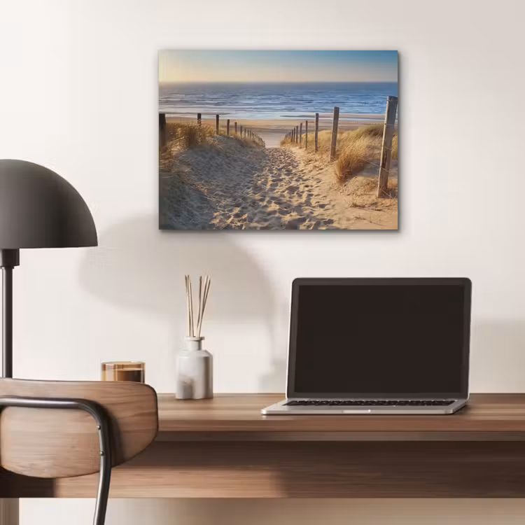 Strand - Zee - Nederland - Duinen - Zon PET vilt klein -sfeer5