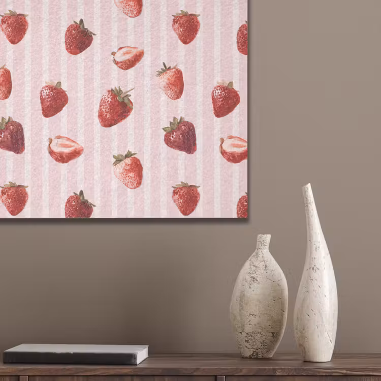 Strepen - Aardbei - Roze PET vilt klein 837 -sfeer6_closeup