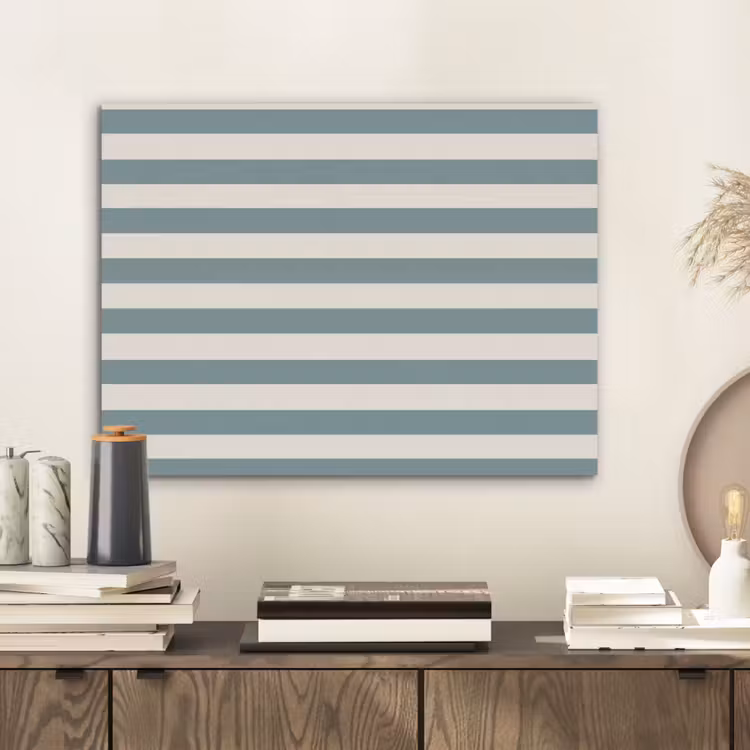 Strepen - Modern - Blauw PET vilt klein 837 -sfeer1
