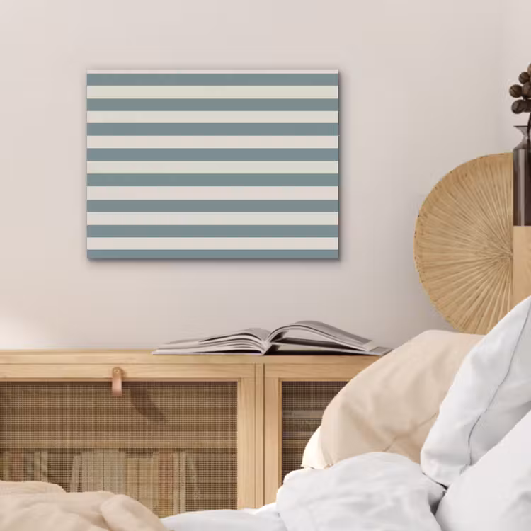 Strepen - Modern - Blauw PET vilt klein 837 -sfeer3