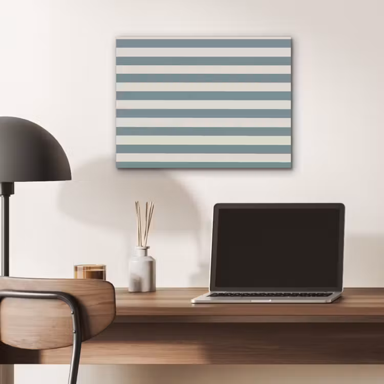 Strepen - Modern - Blauw PET vilt klein 837 -sfeer5