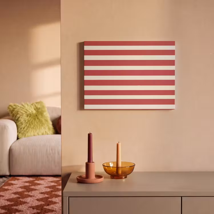 Strepen - Patroon - Rood PET vilt klein 837 -sfeer1