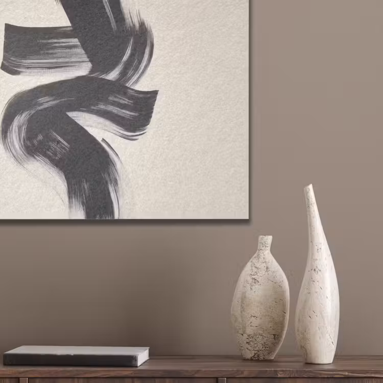 Strepen - Zwart - Abstract PET vilt klein -sfeer6_closeup