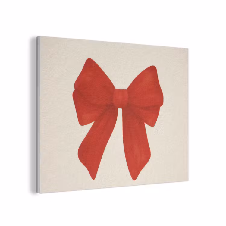 Strik - Symmetrisch - Rood - Lint PET vilt klein -3d