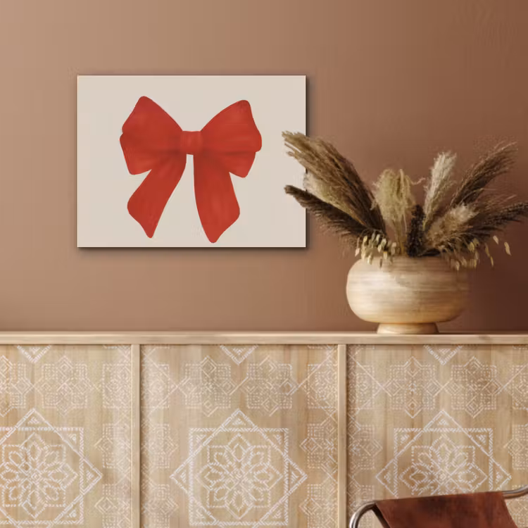 Strik - Symmetrisch - Rood - Lint PET vilt klein -sfeer4