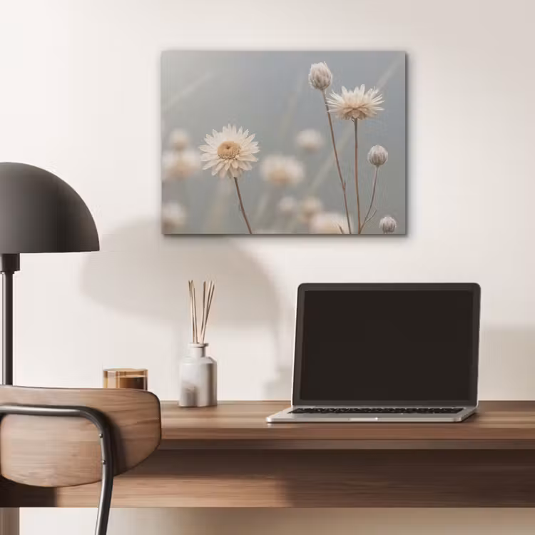 Strobloemen - Wit - Daglicht PET vilt klein -sfeer5