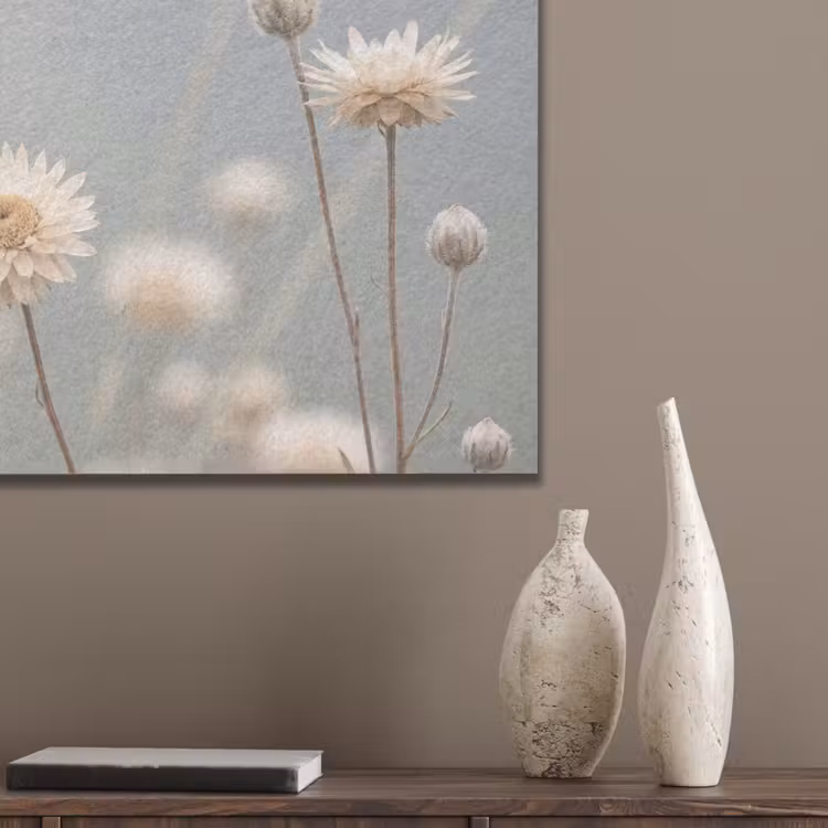 Strobloemen - Wit - Daglicht PET vilt klein -sfeer6_closeup