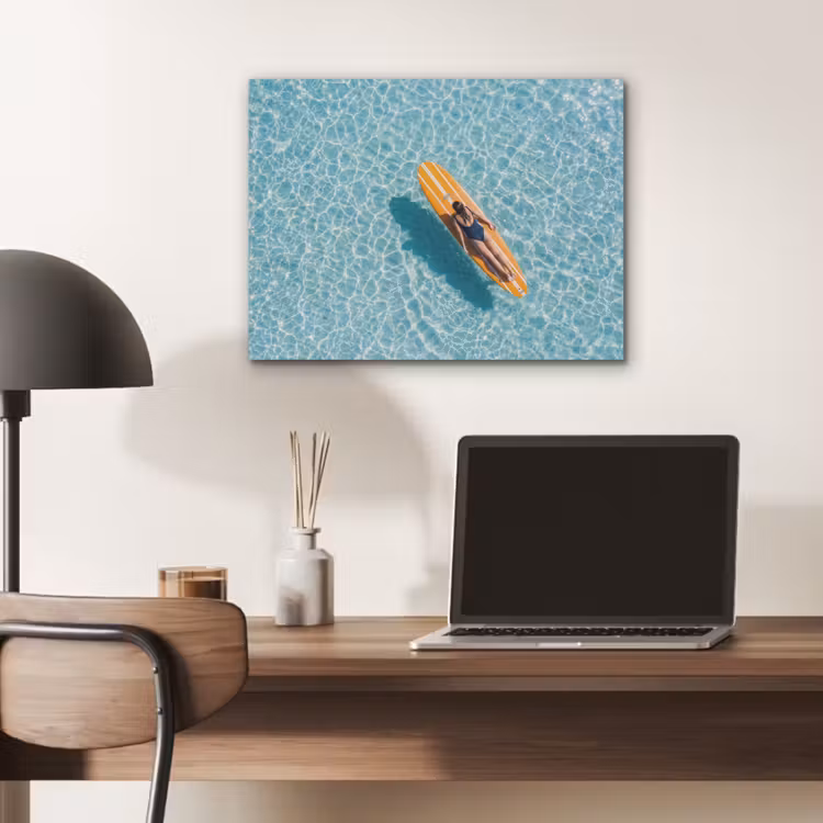 Surfboard - Water - Badpak - Oranje PET vilt klein -sfeer5