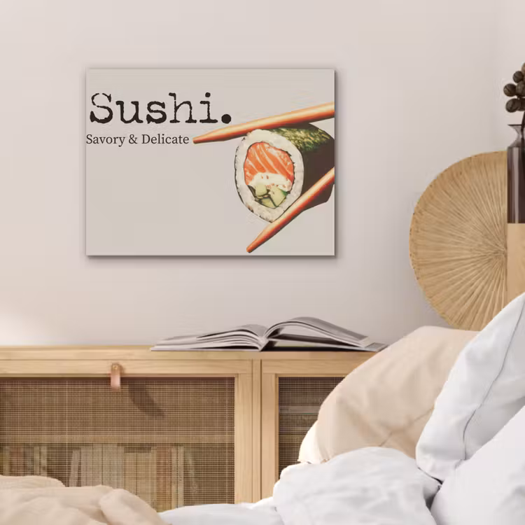 Sushi - Zalm - Rijst - Japans PET vilt klein -sfeer3