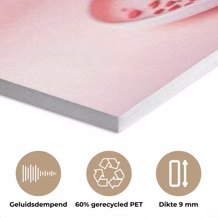 Taart - Hart - Roze PET vilt klein -closeup_NL
