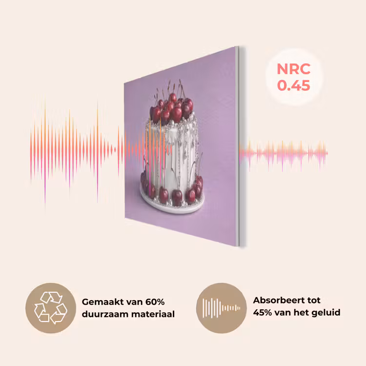 Taart - Kersen - Juwelen - Rood PET vilt klein -USP_NL