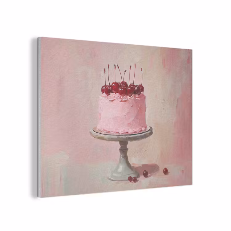Taart - Pink - Cherry PET vilt klein -3d