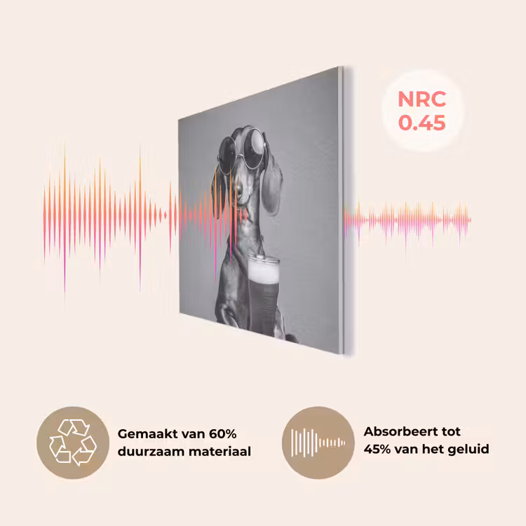 Teckel - Bier - Glas - Bril PET vilt klein -USP_NL