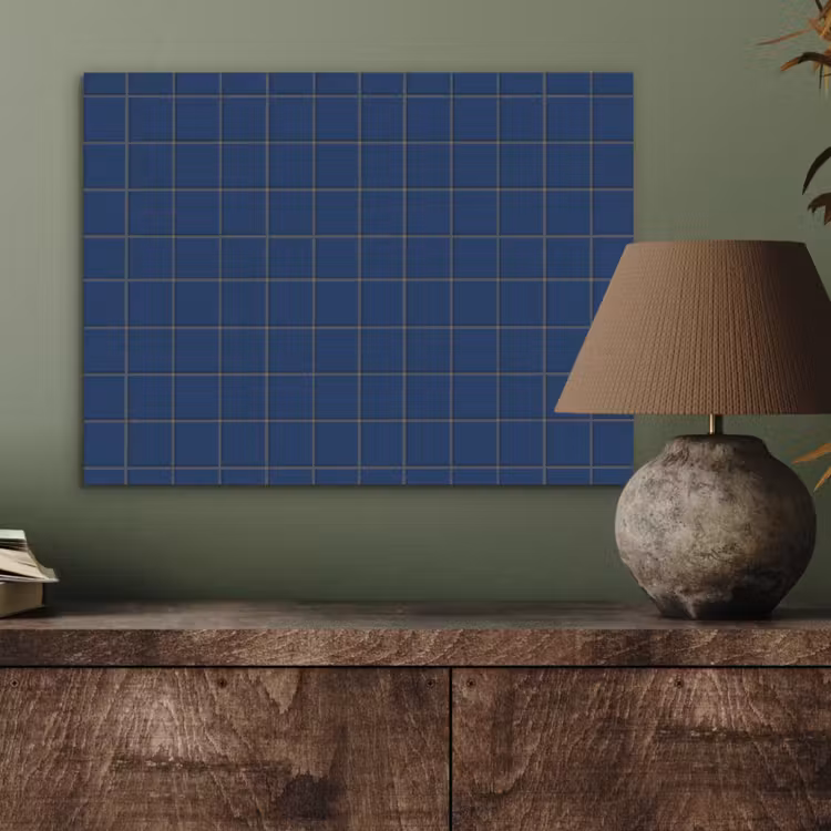Tegel - Patroon - Blauw PET vilt klein 837 -sfeer2