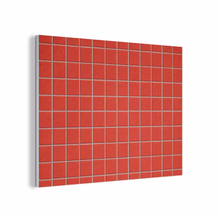 Tegel - Patroon - Kersen - Rood PET vilt klein 837 -3d