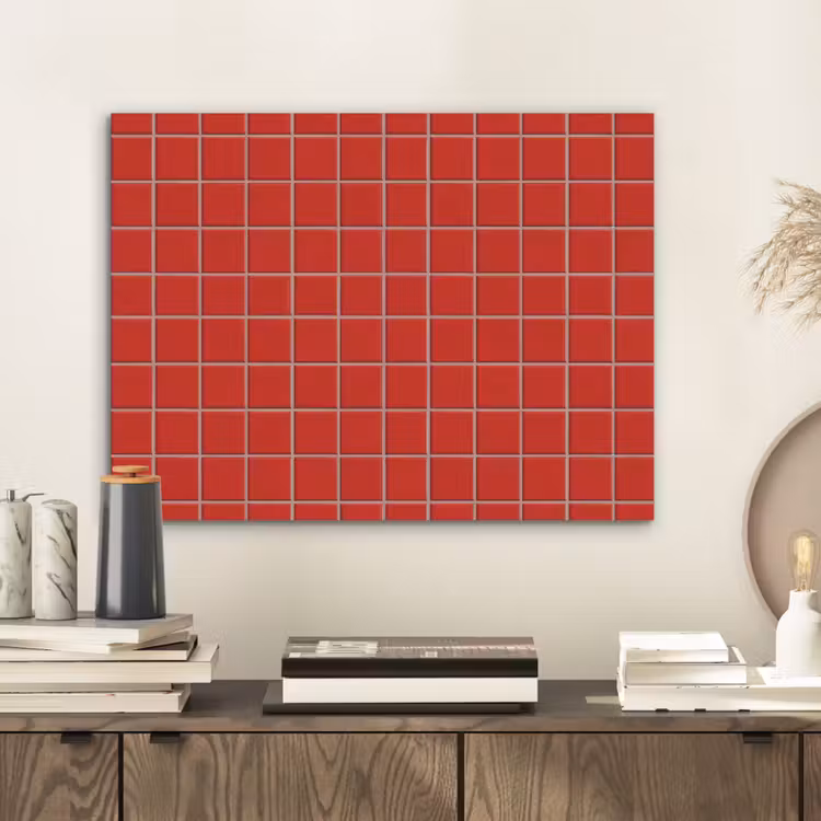 Tegel - Patroon - Kersen - Rood PET vilt klein 837 -sfeer1