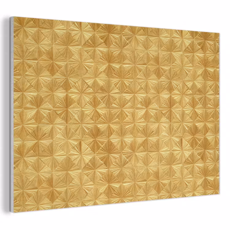 Tegels - Geometrisch - Reliëf - Goud PET vilt klein 837 -3d