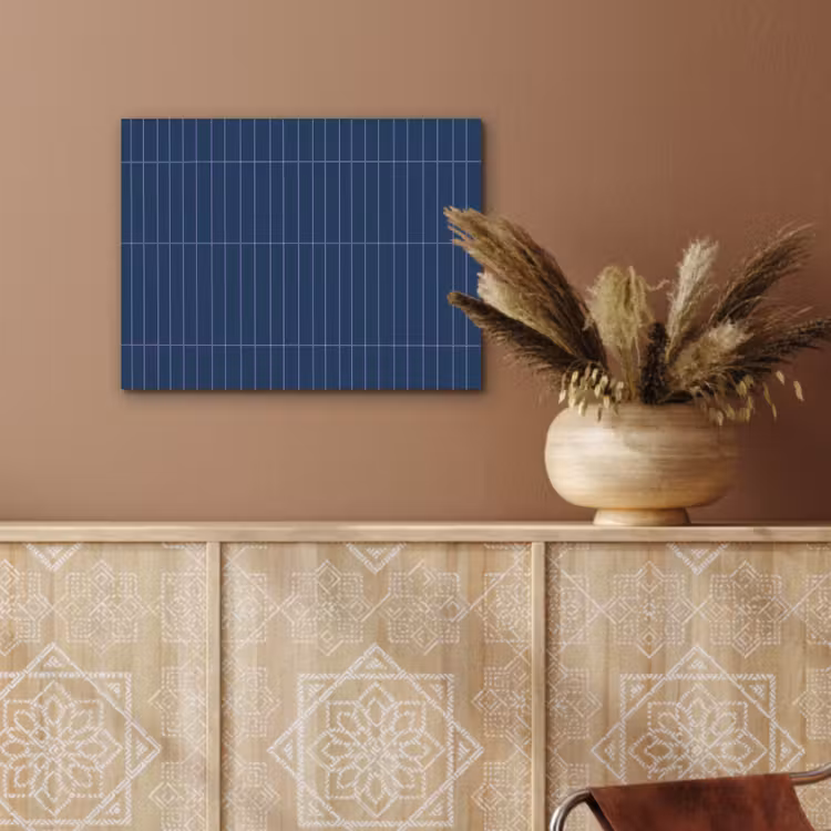 Tegels - Langwerpig - Blauw PET vilt klein 837 -sfeer4