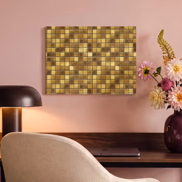 Tegels - Mozaïek - Luxe - Warm Goud PET vilt klein 837 -sfeer3