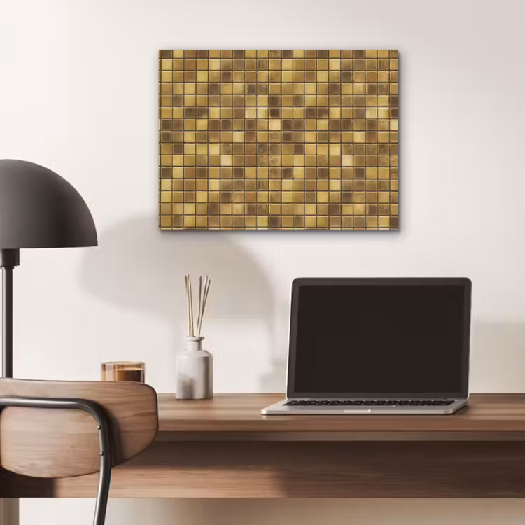 Tegels - Mozaïek - Luxe - Warm Goud PET vilt klein 837 -sfeer5