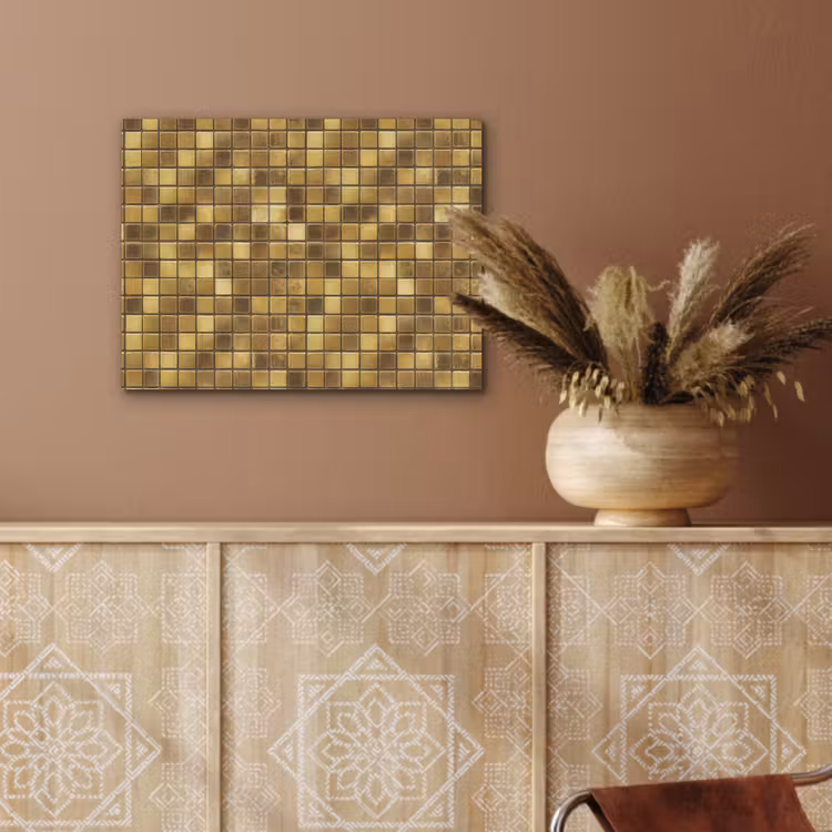 Tegels - Mozaïek - Luxe - Warm Goud PET vilt klein 837 -sfeer4