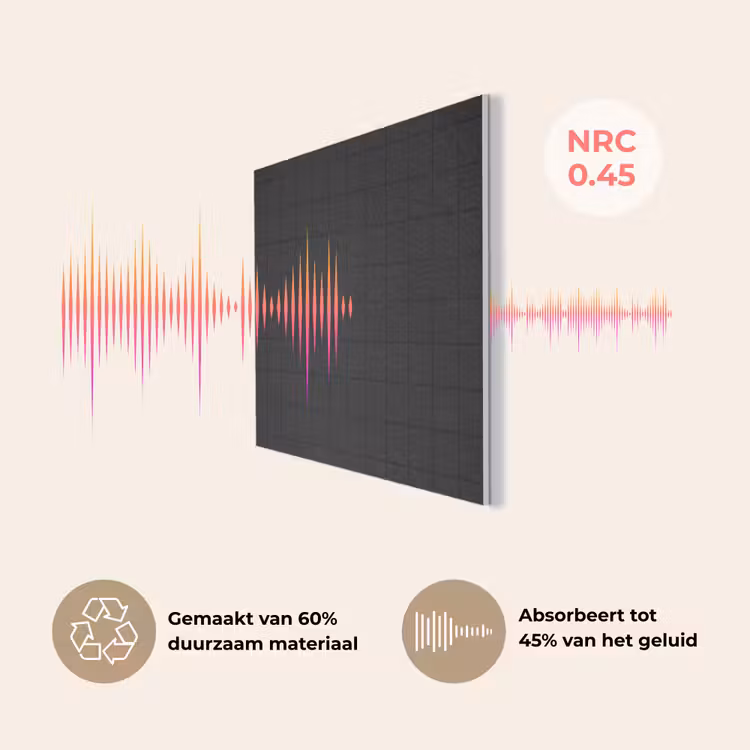 Tegels - Patroon - Mat - Zwart PET vilt klein 837 -USP_NL