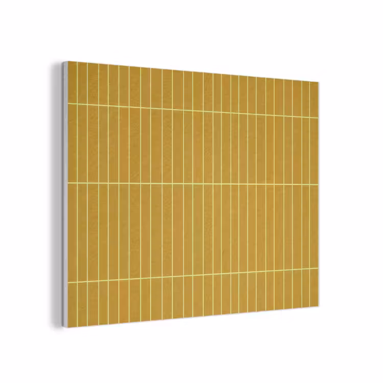 Tegels - Verticaal - Mosterdgeel PET vilt klein 837 -3d