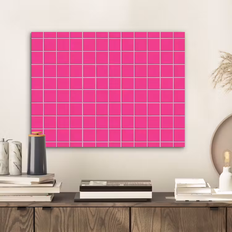 Tegels - Vierkant - Fuchsia PET vilt klein 837 -sfeer1