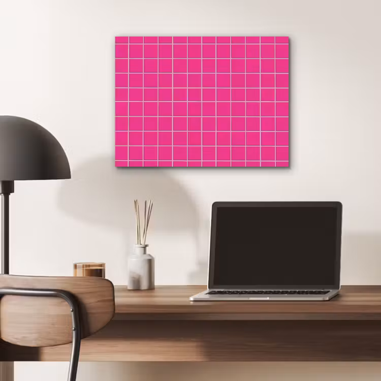 Tegels - Vierkant - Fuchsia PET vilt klein 837 -sfeer5