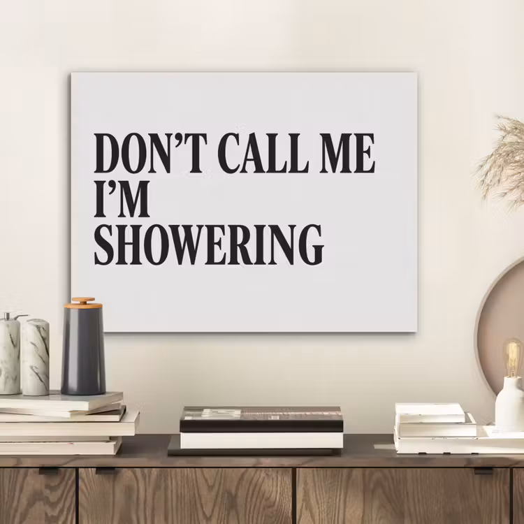 Tekst - Modern - Zwart - Wit PET vilt klein -sfeer1
