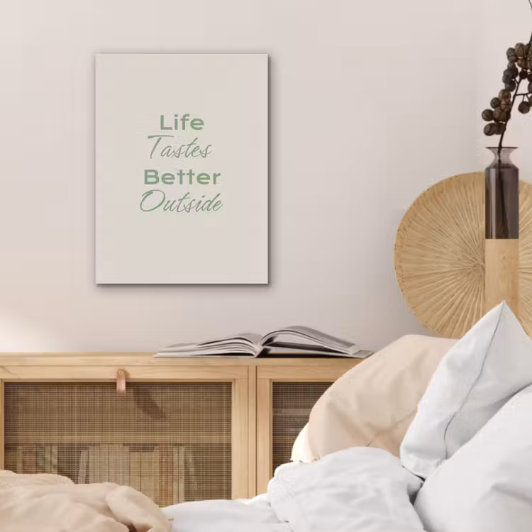 Tekst - Sierlijk - Letters - Groen PET vilt klein -sfeer3