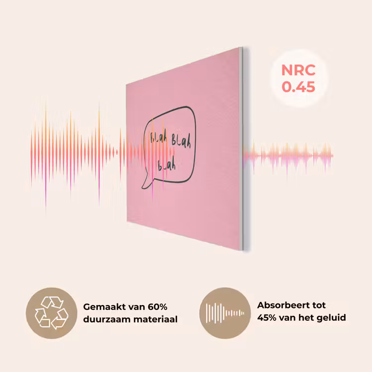 Tekstwolkje - BLAH BLAH BLAH - Roze PET vilt klein -USP_NL