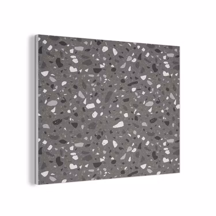 Terrazzo - Patroon - Grijs PET vilt klein 837 -3d