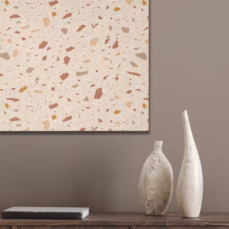 Terrazzo - Patroon - Kleurrijk - Steen PET vilt klein 837 -sfeer6_closeup