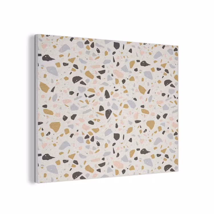 Terrazzo - Patroon - Neutraal - Zacht - Multi PET vilt klein 837 -3d