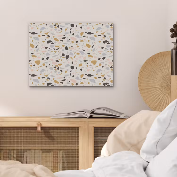 Terrazzo - Patroon - Neutraal - Zacht - Multi PET vilt klein 837 -sfeer3