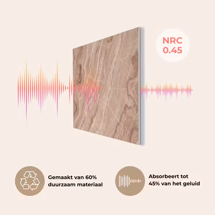 Textuur - Golvend - Abstract - Warm - Bruin PET vilt klein -USP_NL