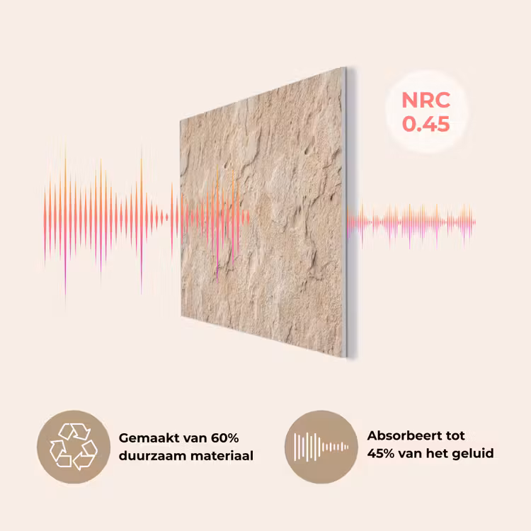 Textuur - Steen - Natuur - Beige PET vilt klein -USP_NL